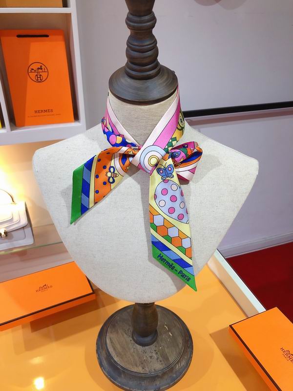 Hermes silk ribbon 5X86cm E174 (20)