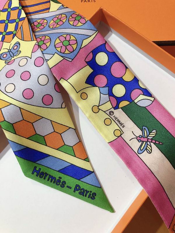 Hermes silk ribbon 5X86cm E174 (21)