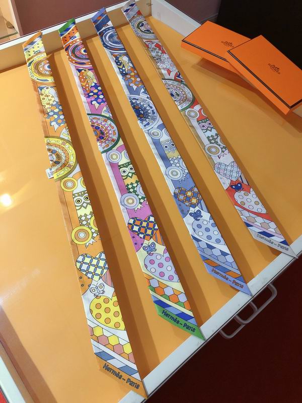 Hermes silk ribbon 5X86cm E174 (27)