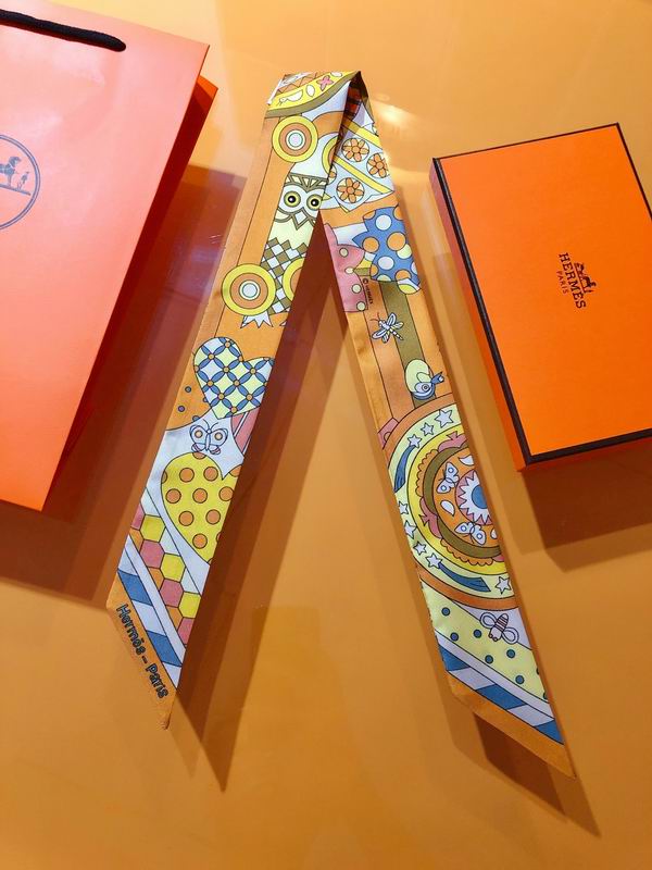 Hermes silk ribbon 5X86cm E174 (5)