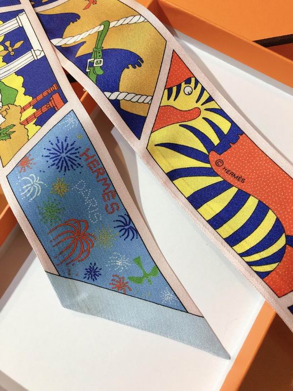 Hermes silk ribbon 5X86cm E175 (12)