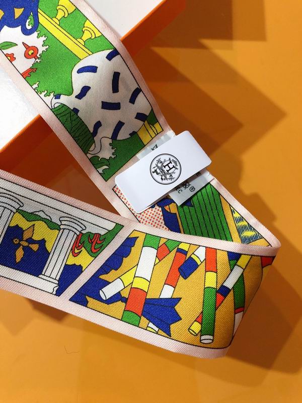 Hermes silk ribbon 5X86cm E175 (13)