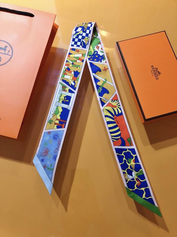 Hermes silk ribbon 5X86cm E175 (14)