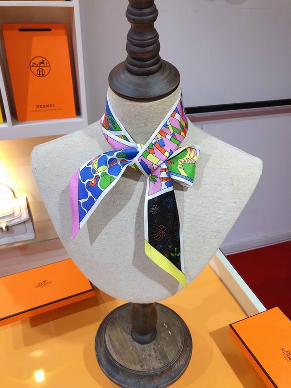 Hermes silk ribbon 5X86cm E175 (2)