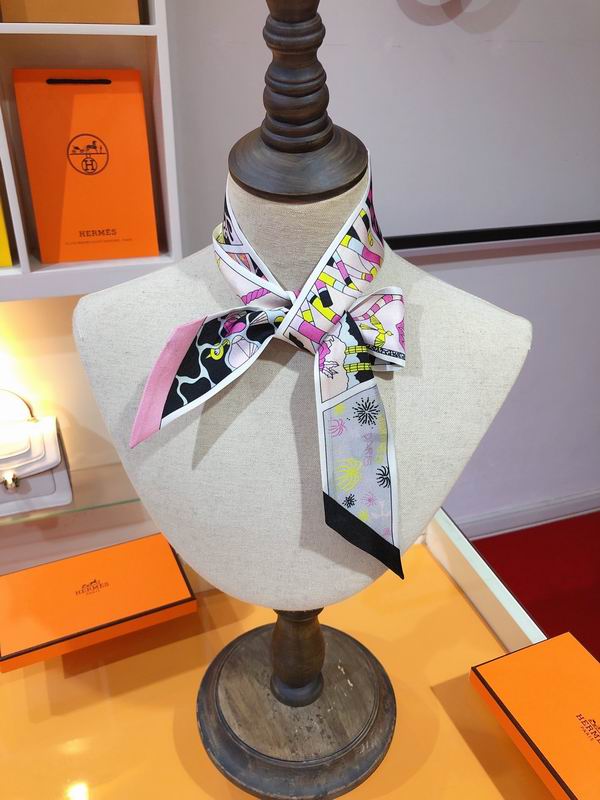Hermes silk ribbon 5X86cm E175 (20)