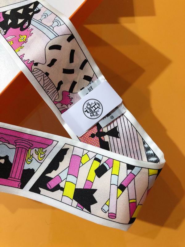 Hermes silk ribbon 5X86cm E175 (22)