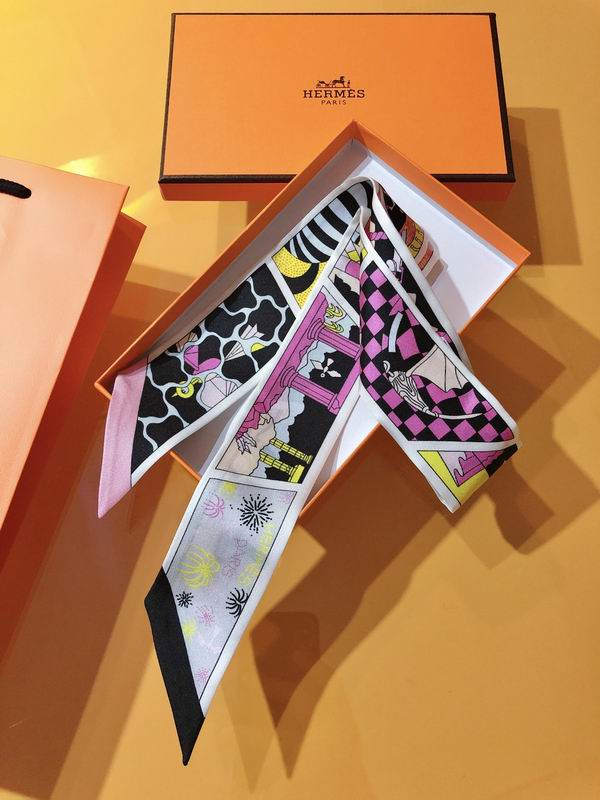 Hermes silk ribbon 5X86cm E175 (24)