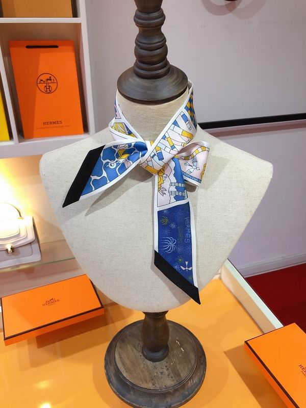 Hermes silk ribbon 5X86cm E175 (29)