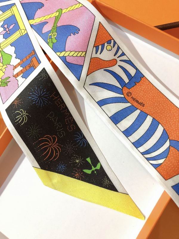 Hermes silk ribbon 5X86cm E175 (3)