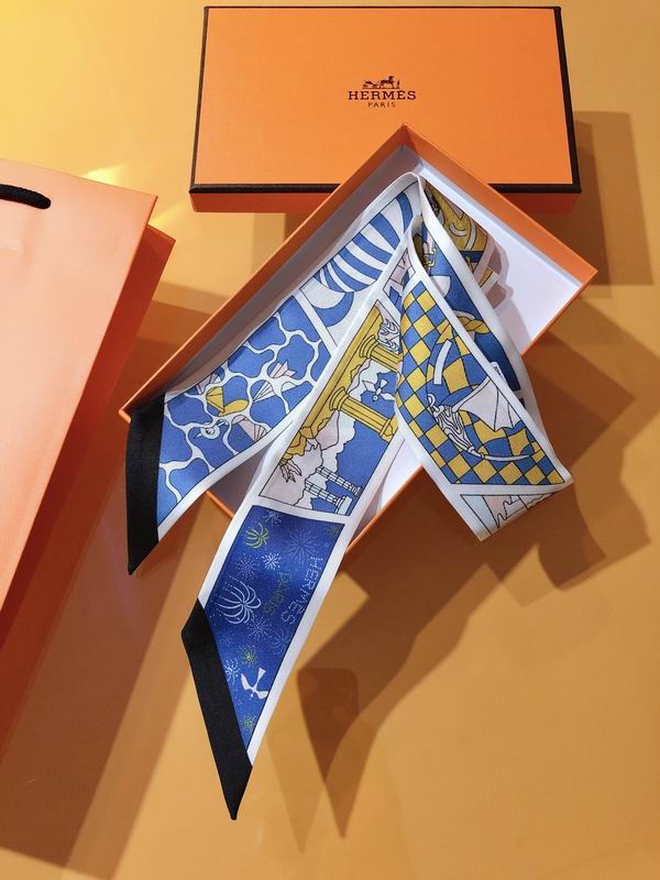 Hermes silk ribbon 5X86cm E175 (33)