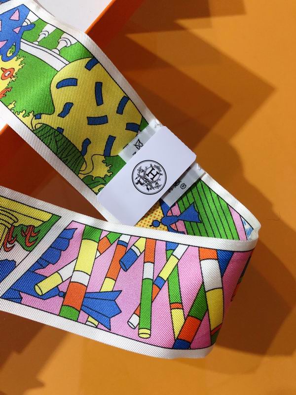 Hermes silk ribbon 5X86cm E175 (4)