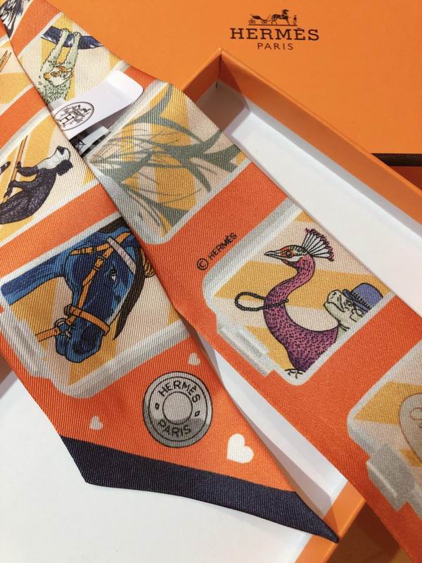 Hermes silk ribbon 5X86cm E176 (13)