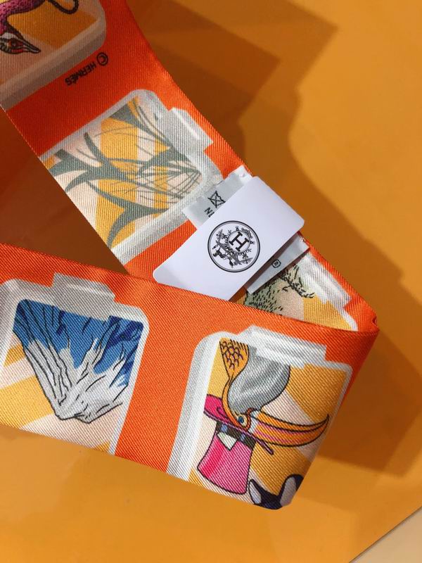 Hermes silk ribbon 5X86cm E176 (14)