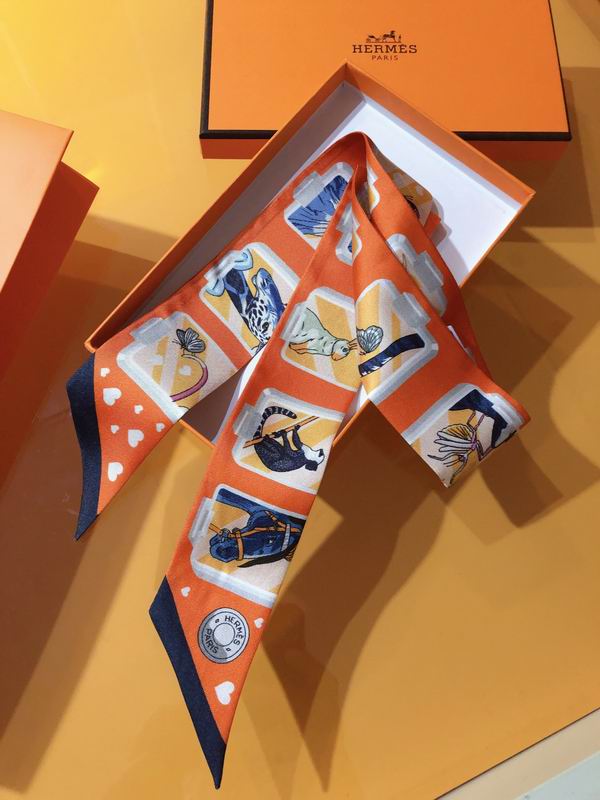 Hermes silk ribbon 5X86cm E176 (15)