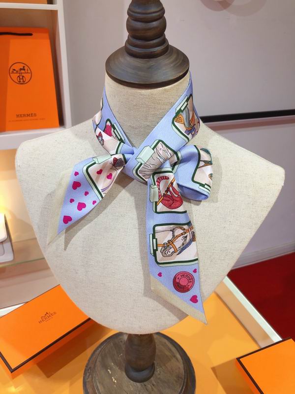 Hermes silk ribbon 5X86cm E176 (2)
