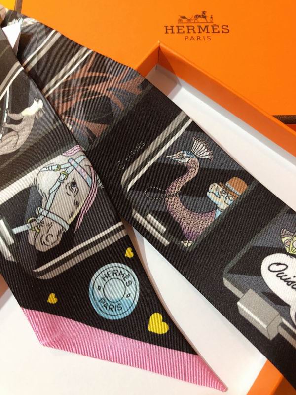 Hermes silk ribbon 5X86cm E176 (22)