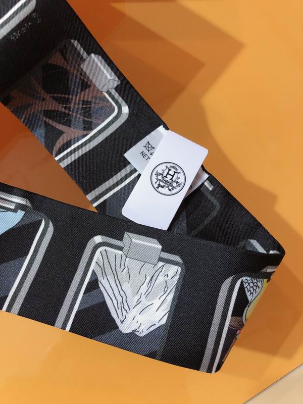 Hermes silk ribbon 5X86cm E176 (23)