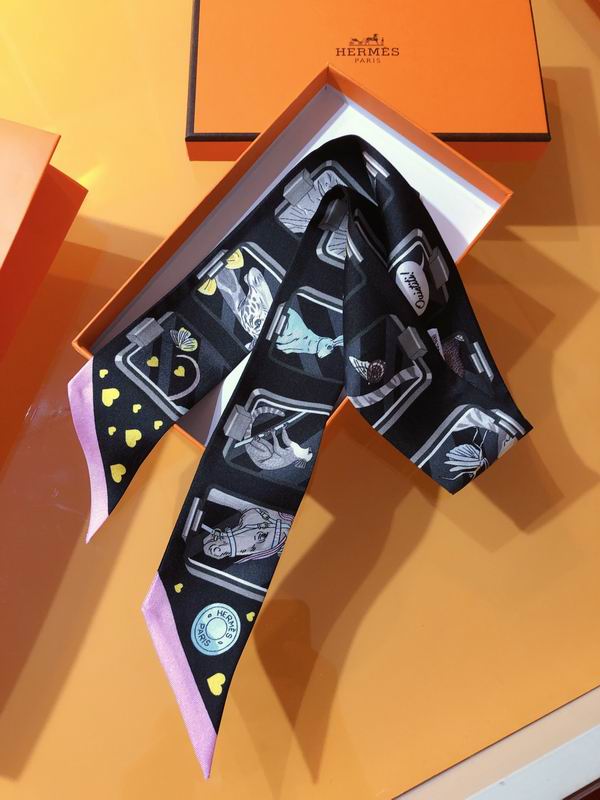 Hermes silk ribbon 5X86cm E176 (24)