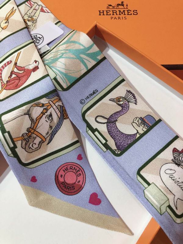 Hermes silk ribbon 5X86cm E176 (4)