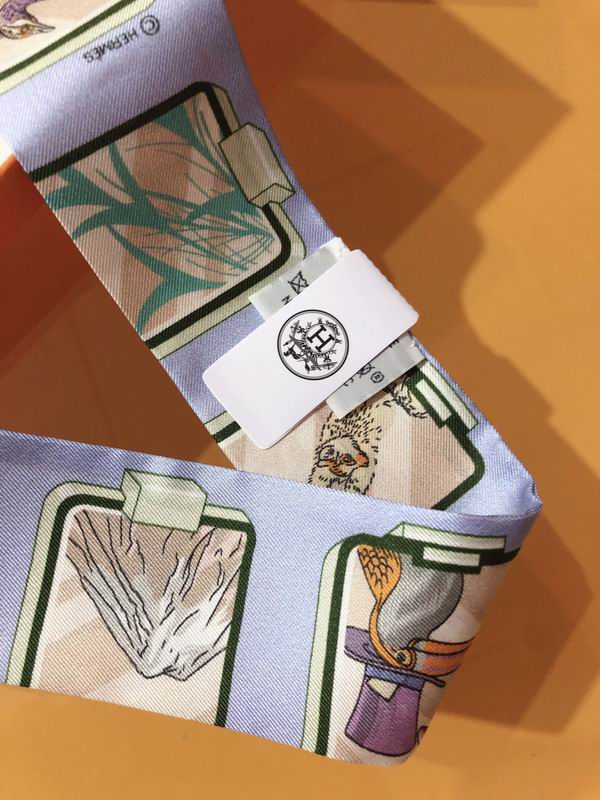 Hermes silk ribbon 5X86cm E176 (5)
