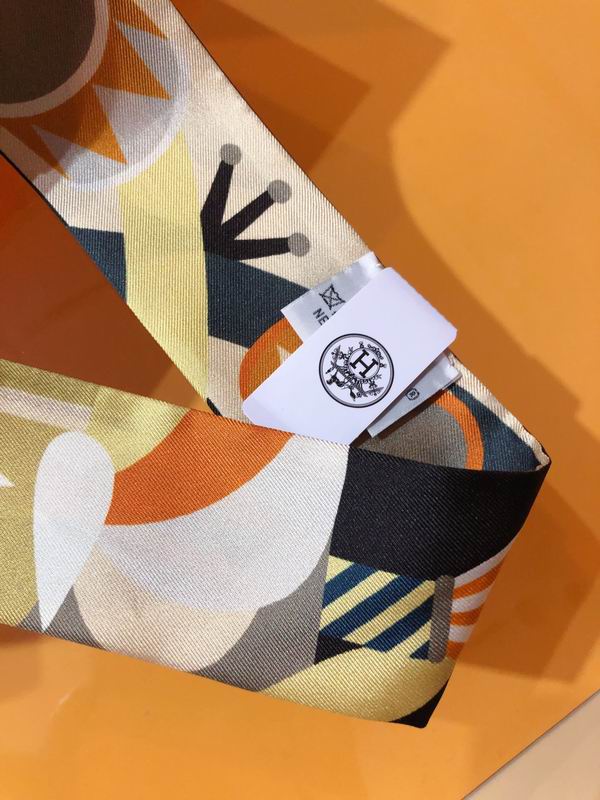 Hermes silk ribbon 5X86cm E177 (14)