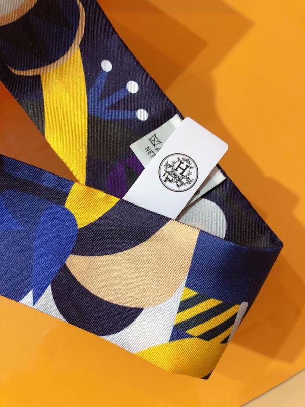 Hermes silk ribbon 5X86cm E177 (23)