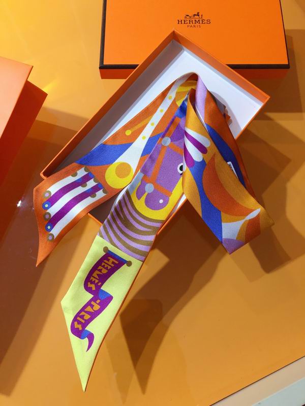 Hermes silk ribbon 5X86cm E177 (6)