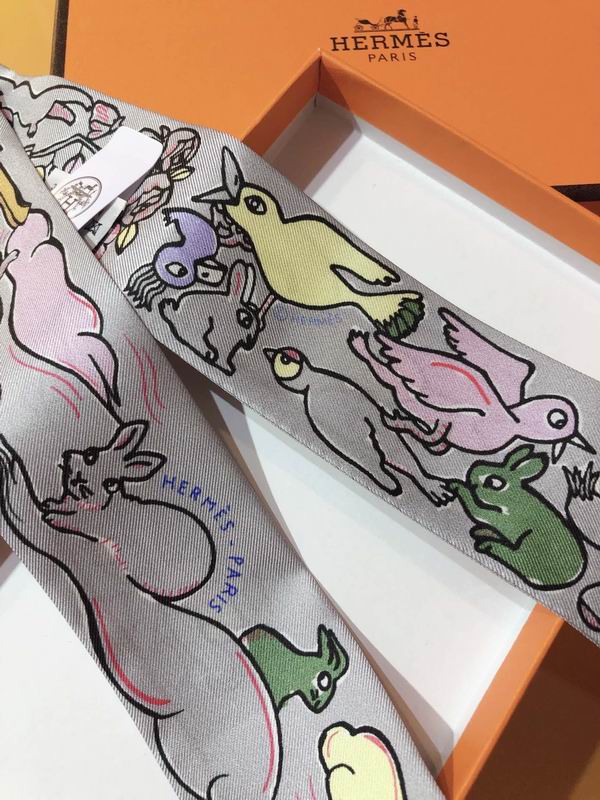 Hermes silk ribbon 5X86cm E178 (13)