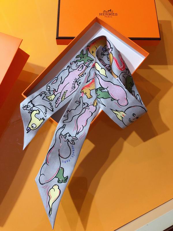 Hermes silk ribbon 5X86cm E178 (15)