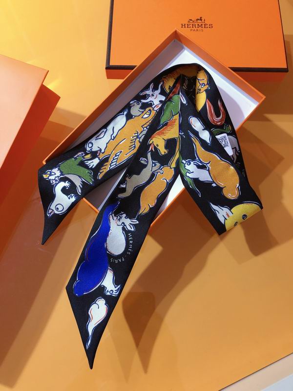 Hermes silk ribbon 5X86cm E178 (33)