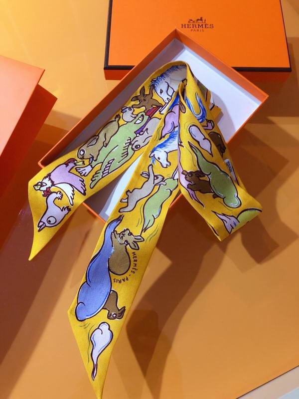 Hermes silk ribbon 5X86cm E178 (6)