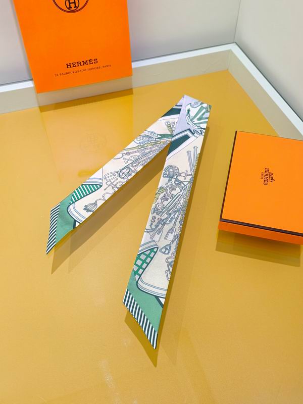 Hermes silk ribbon 5X86cm E37 (16)