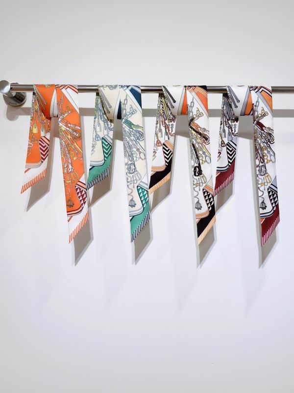 Hermes silk ribbon 5X86cm E37 (2)