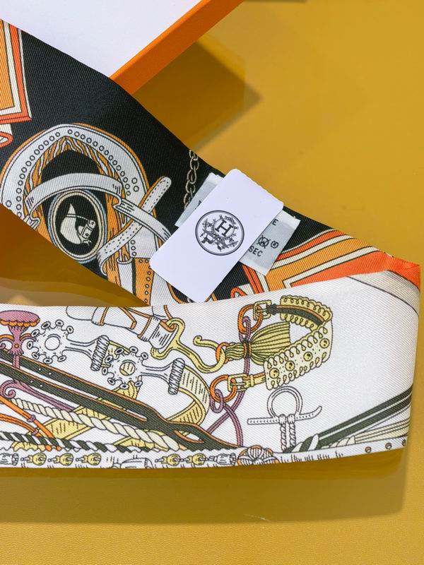 Hermes silk ribbon 5X86cm E37 (21)