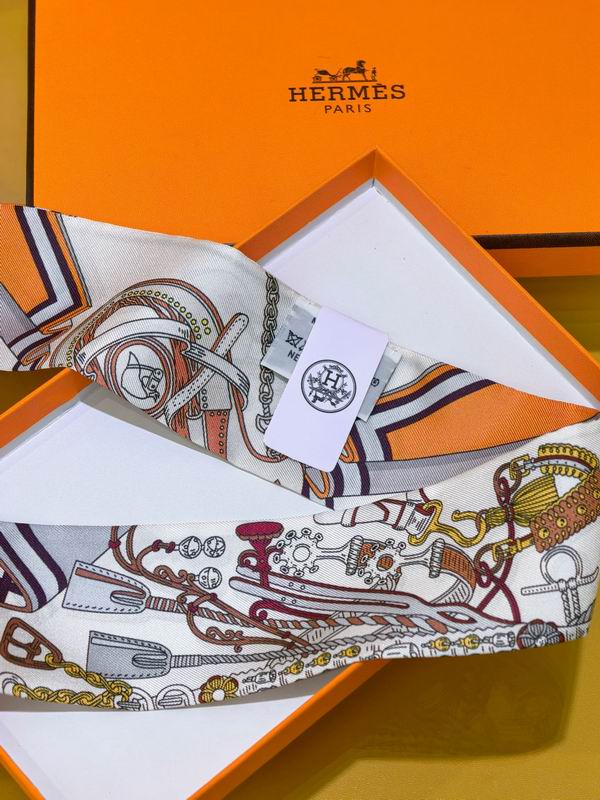 Hermes silk ribbon 5X86cm E37 (30)