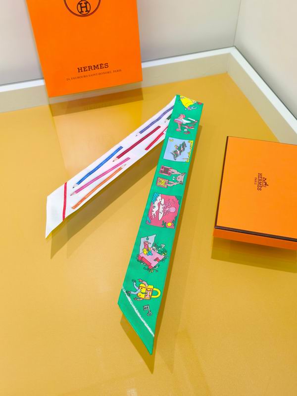Hermes silk ribbon 5X86cm E38 (16)