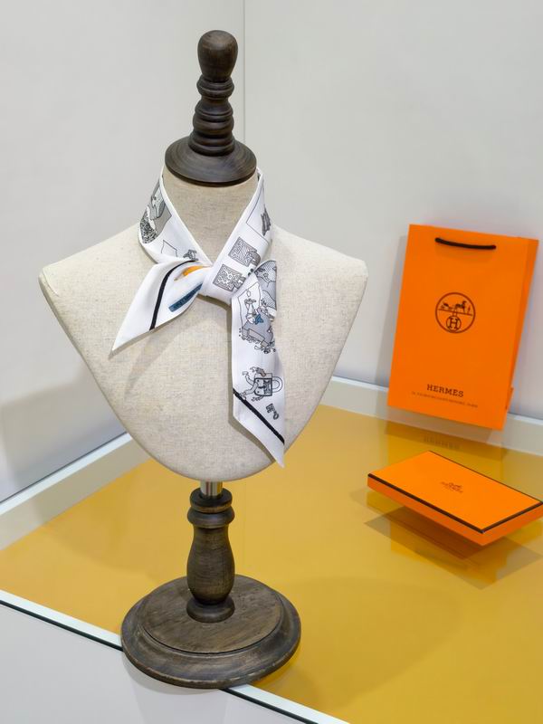 Hermes silk ribbon 5X86cm E38 (2)