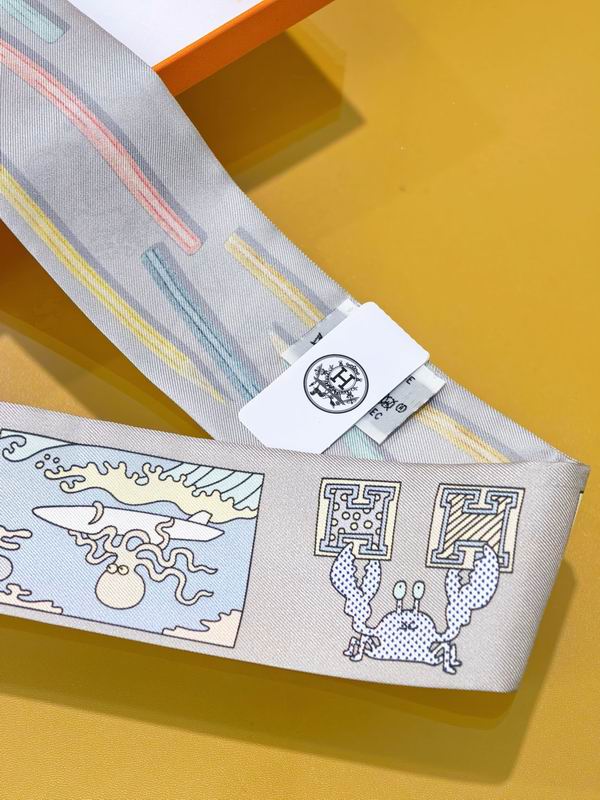 Hermes silk ribbon 5X86cm E38 (21)