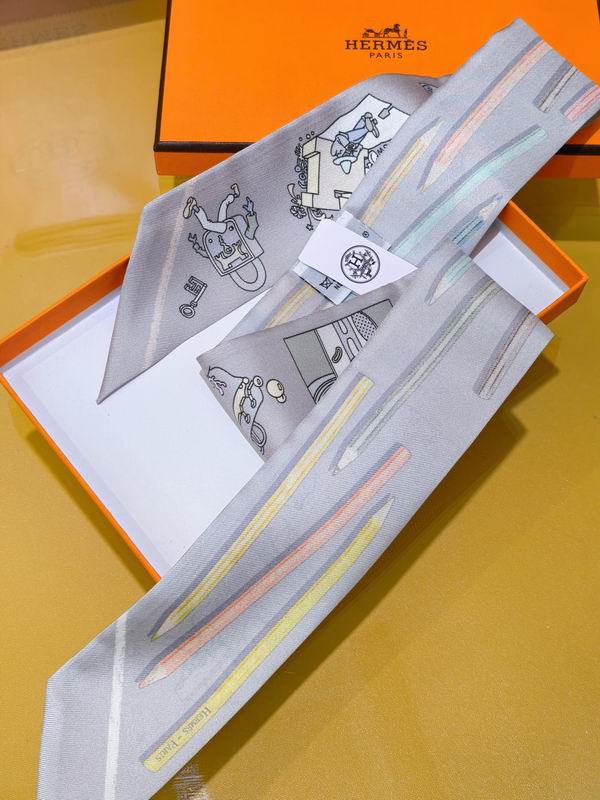Hermes silk ribbon 5X86cm E38 (23)