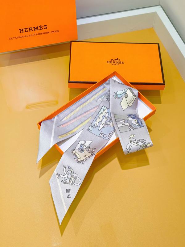 Hermes silk ribbon 5X86cm E38 (24)