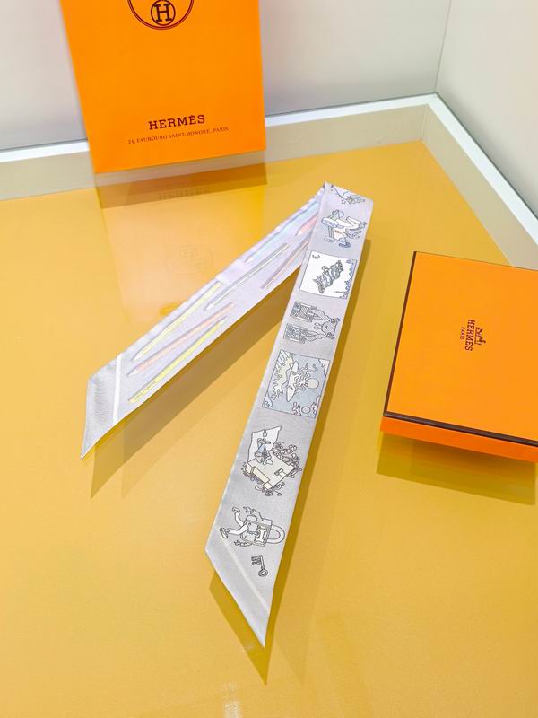 Hermes silk ribbon 5X86cm E38 (25)