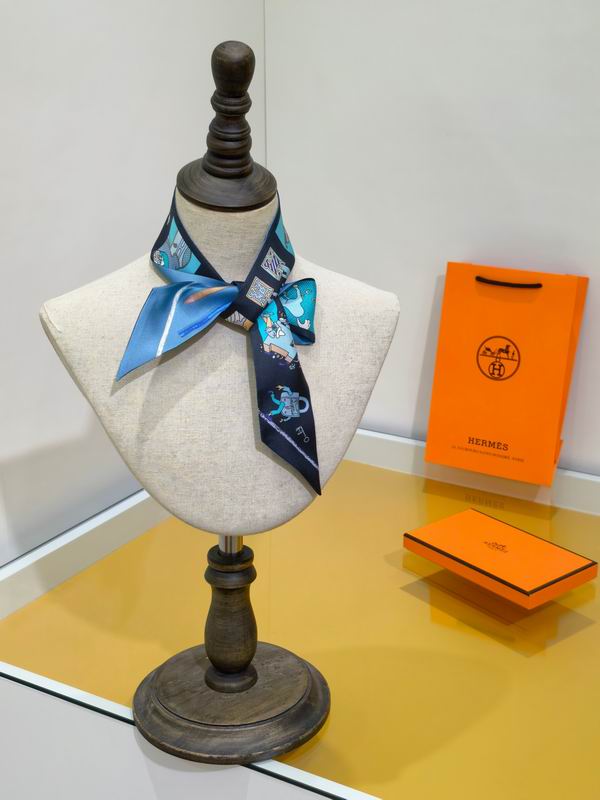 Hermes silk ribbon 5X86cm E38 (29)