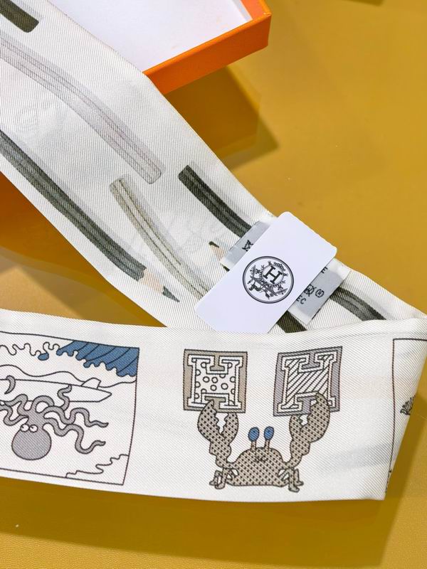 Hermes silk ribbon 5X86cm E38 (3)