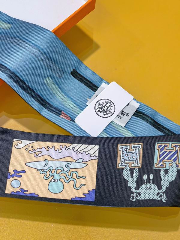 Hermes silk ribbon 5X86cm E38 (30)