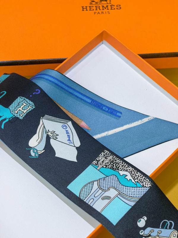 Hermes silk ribbon 5X86cm E38 (31)