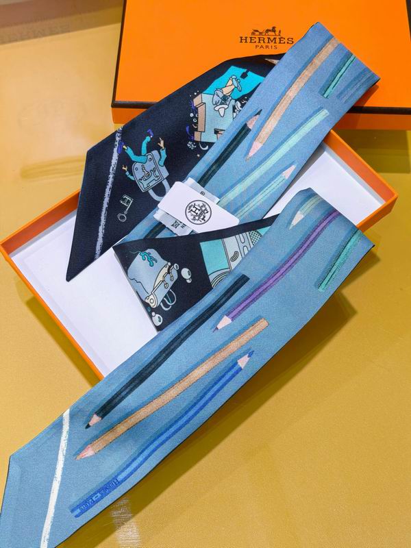 Hermes silk ribbon 5X86cm E38 (32)