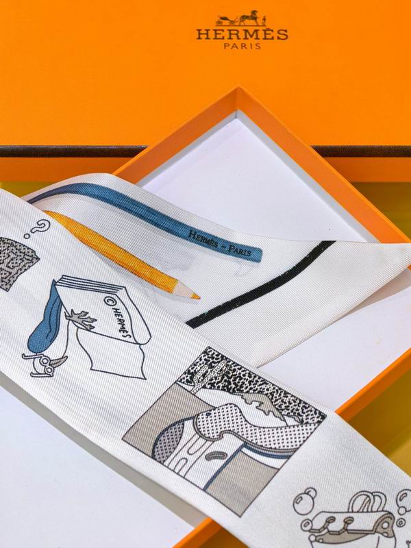 Hermes silk ribbon 5X86cm E38 (4)