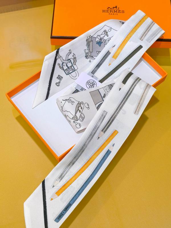 Hermes silk ribbon 5X86cm E38 (5)