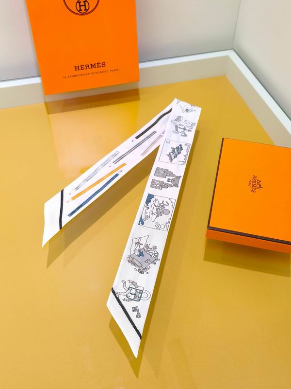 Hermes silk ribbon 5X86cm E38 (7)