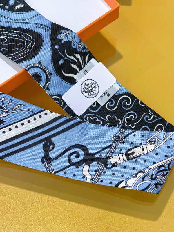Hermes silk ribbon 5X86cm E39 (12)
